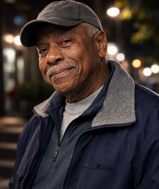 Illustrated portrait of Darryl